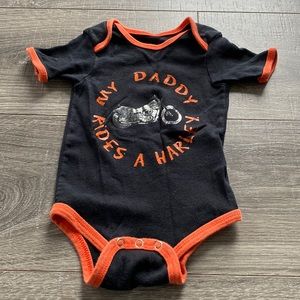 Harley Davidson onesie 9-12M
